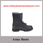 Wholesale China Made Black Full Grain Leather Goodyear Military Combat Boot used for Togo Army
