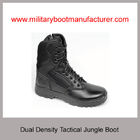 Wholesale China Military Tactical Combat Boot With PU Rubber Dual Density Full Grain Leather 1400D Nylon Size Zipper
